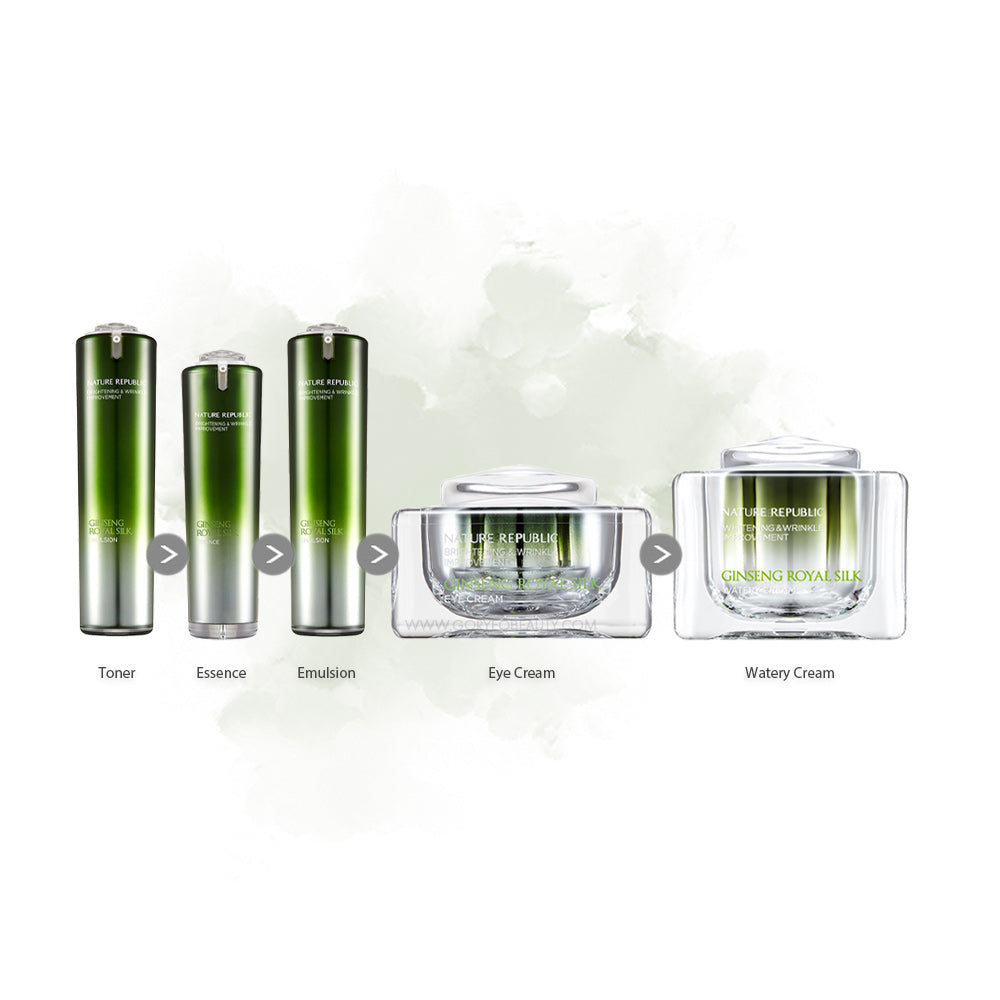 NATURE REPUBLIC Ginseng Royal Silk Set (Toner+Essence+Emulsion)